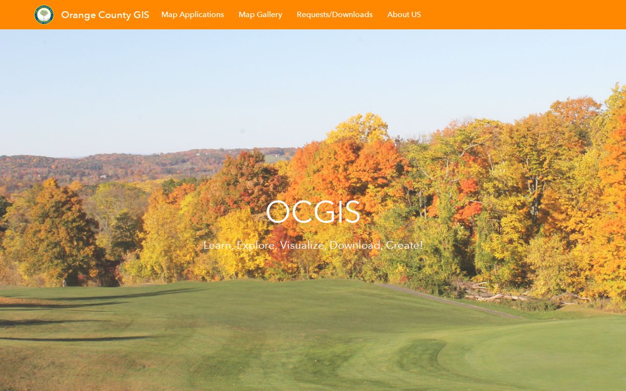 Town of Montgomery street directory view of the Orange County GIS parcel viewer